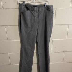 Grey and White Striped Dresspants